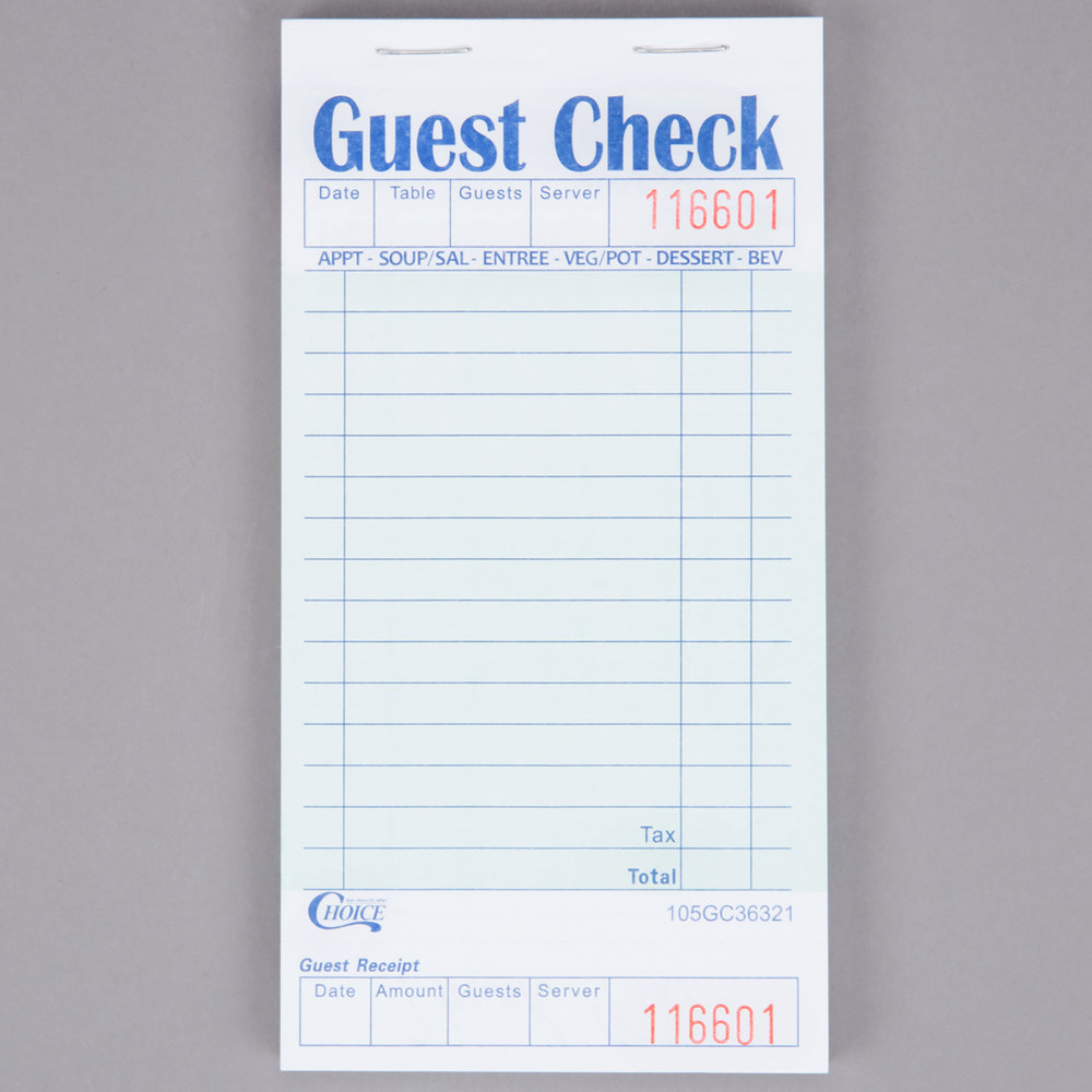 Guest check in template